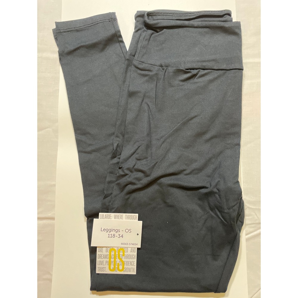 LuLaRoe Leggings Womens OS Grey NWT Buttery Soft High Waisted Solid Stretch
